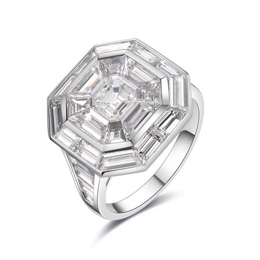 Natural diamond ring