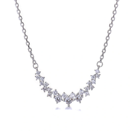 Best-Selling Women's Necklace: 18K Solid Gold Clasp, Lab-Grown Diamond "Bright Star" Pendant — Western Style