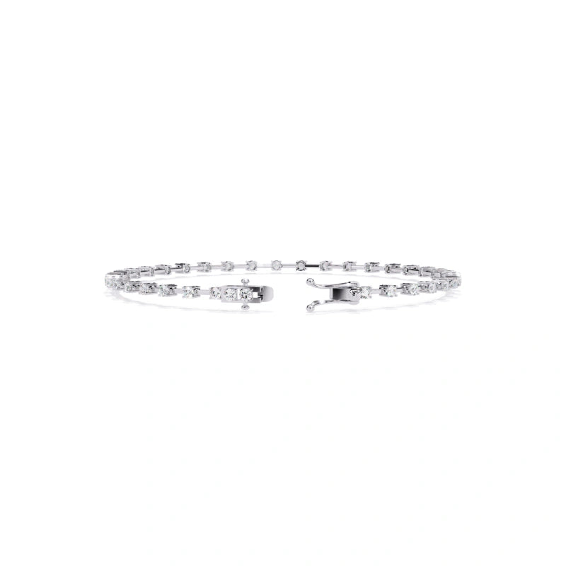 Exquisite 18K Real Gold Lab-Grown Diamond Bracelets and Bangles — Luxury Jewelry Accessories for Women