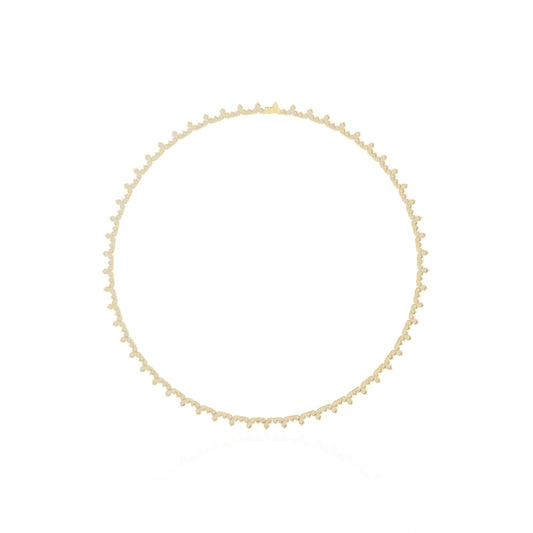 Women's Lab-Grown Diamond Tennis Necklace – Brilliant Cut, 18K Solid Gold, 6.90 Carats (Luxury Edition)