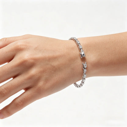 Exquisite 18K Real Gold Lab-Grown Diamond Bracelets and Bangles — Luxury Jewelry Accessories for Women