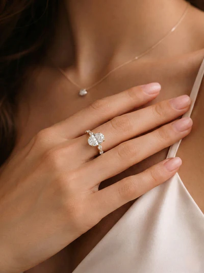 Marquise Vine & Oval Ring