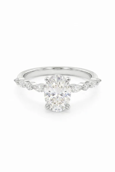 Marquise Vine & Oval Ring