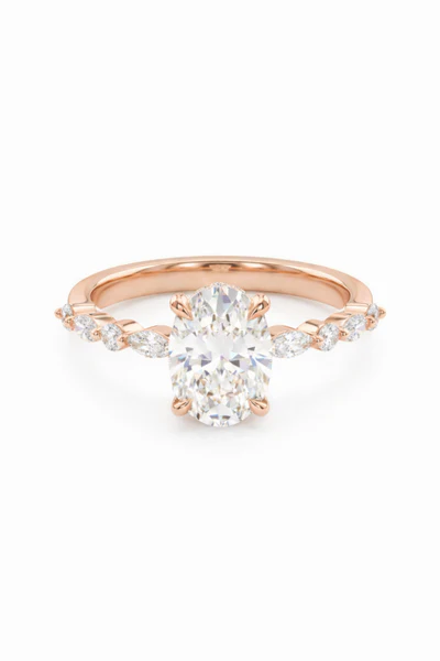 Marquise Vine & Oval Ring
