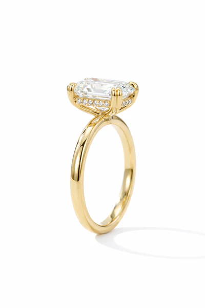 Elongated Cushion Solitaire Ring