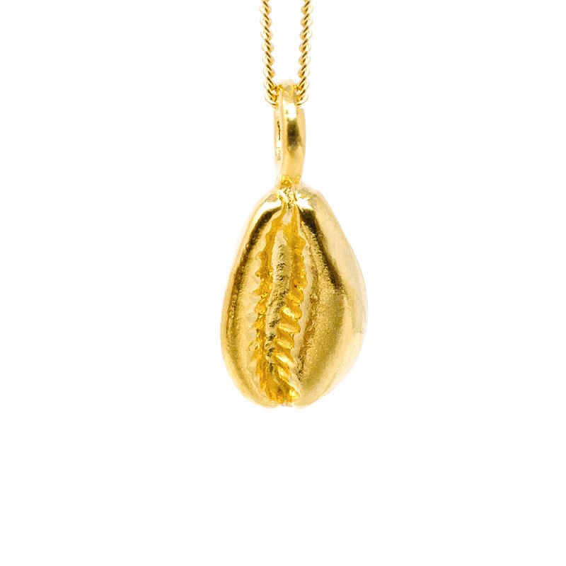 Stainless steel seashell pendant necklace