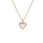 Gold-plated stainless steel pendant necklace for couples
