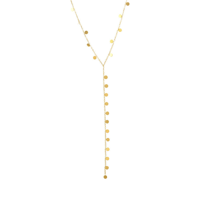 Stylish layered stainless steel Y-chain necklace for women