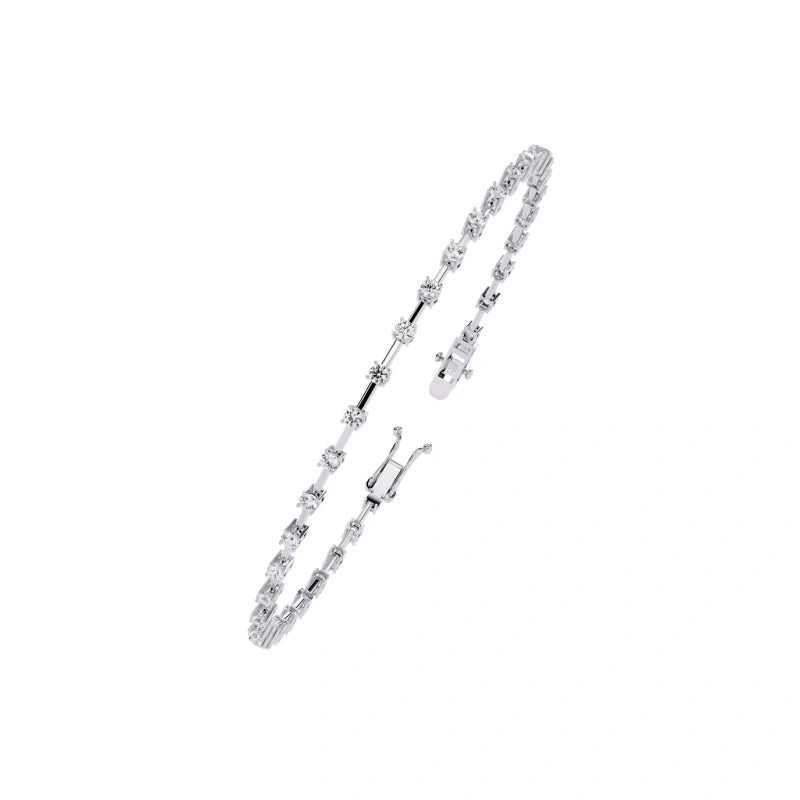 Exquisite 18K Real Gold Lab-Grown Diamond Bracelets and Bangles — Luxury Jewelry Accessories for Women