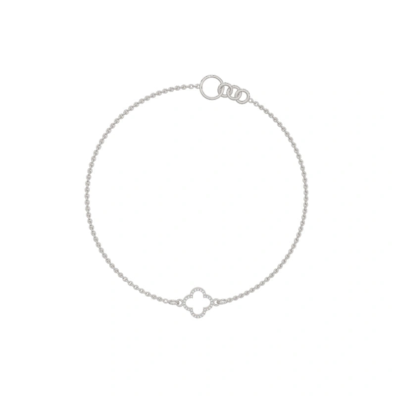 18K Real Gold Cute Link Lab-Grown Diamond Bracelet — A Gift for Her | Cute Link Bracelet | Suitable for Children and Women