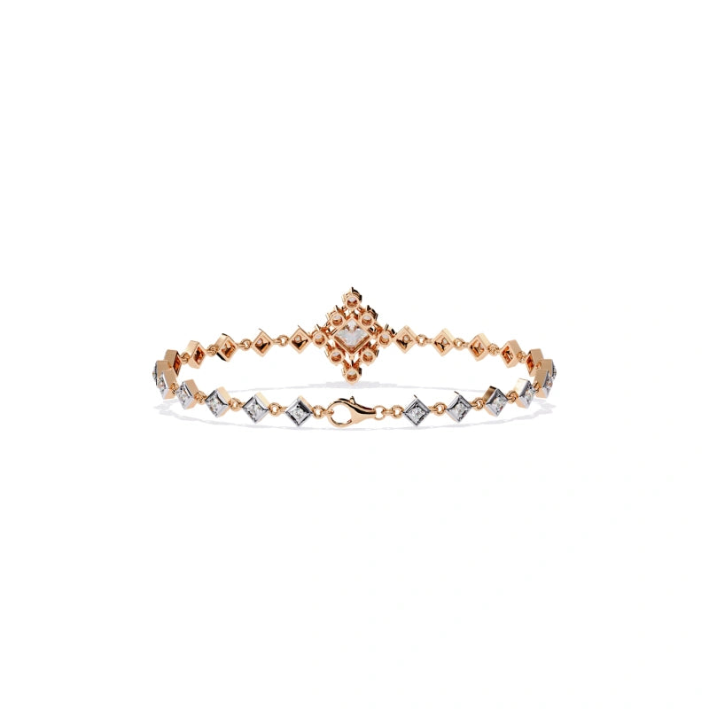 Exquisite 18K Real Gold Lab-Grown Diamond Bracelets and Bangles — Luxury Jewelry Accessories