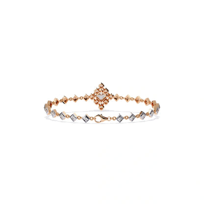 Exquisite 18K Real Gold Lab-Grown Diamond Bracelets and Bangles — Luxury Jewelry Accessories