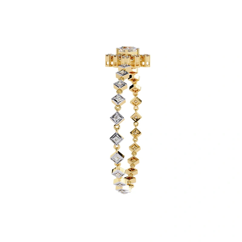 Exquisite 18K Real Gold Lab-Grown Diamond Bracelets and Bangles — Luxury Jewelry Accessories
