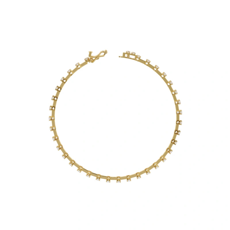 Exquisite 18K Real Gold Lab-Grown Diamond Bracelets and Bangles — Luxury Jewelry Accessories for Women