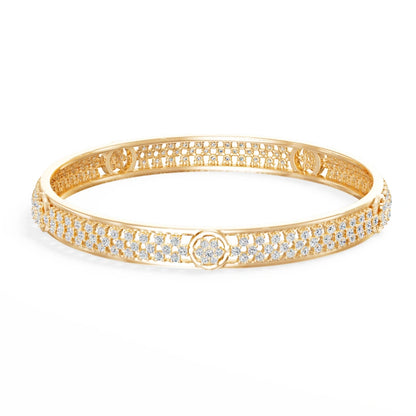 Lab-Grown Diamond Bracelet (5.42 CTW) — Designer Style, 18K Yellow Gold — Fine Jewelry for Her (Wholesale)